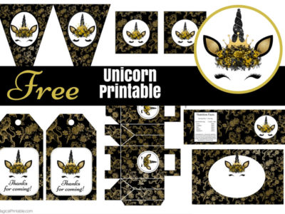 Free-Gold-Unicorn-Party-Printable-Baby-Shower-instant-download