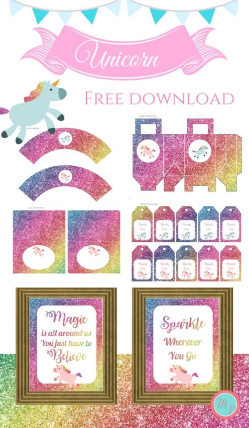 Free-Unicorn-Party-Printable-Instant-Download-Baby-Shower (1)