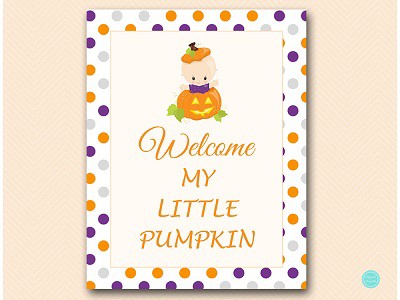 tlc106-welcome-my-little-pumpkin-sign