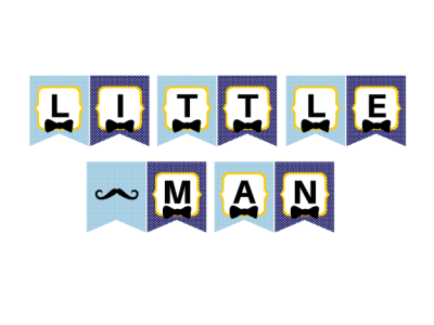 Little Man Baby Shower - Magical Printable