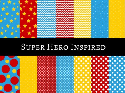 superhero  Digital Paper