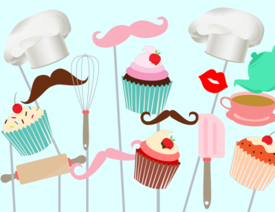 cupcake-baking-photo-booth-party-props