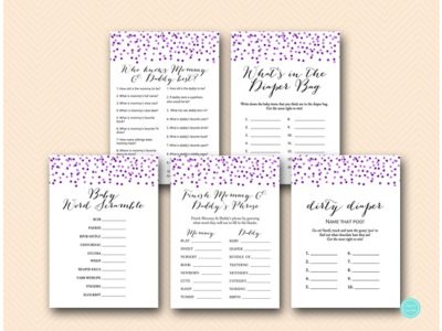 purple-baby-shower-game-printable-pack-purple-confetti-dots-1