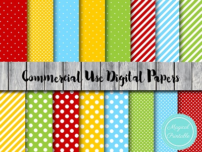 DP132 mickey mouse and friends digital papers, mickey mouse clubhouse digital papers