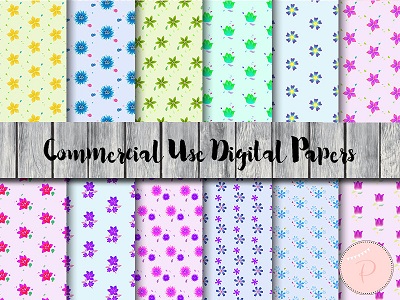 dp61 wedding floral, Digital Papers, Commercial Use, Scrapbook, Digital Background, dp61