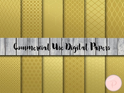 dp64 metallic gold digital papers
