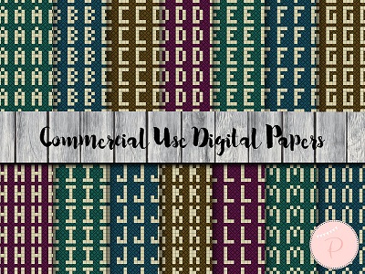 dp86 Alphabet A~N Digital Paper, Birthday
