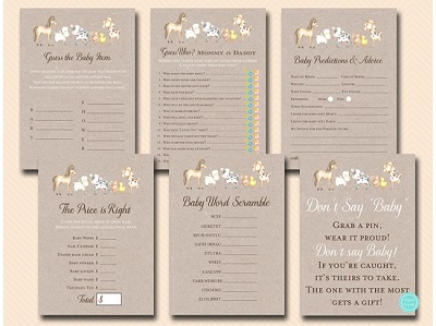 Instant Download Baby Shower Games - Magical Printable