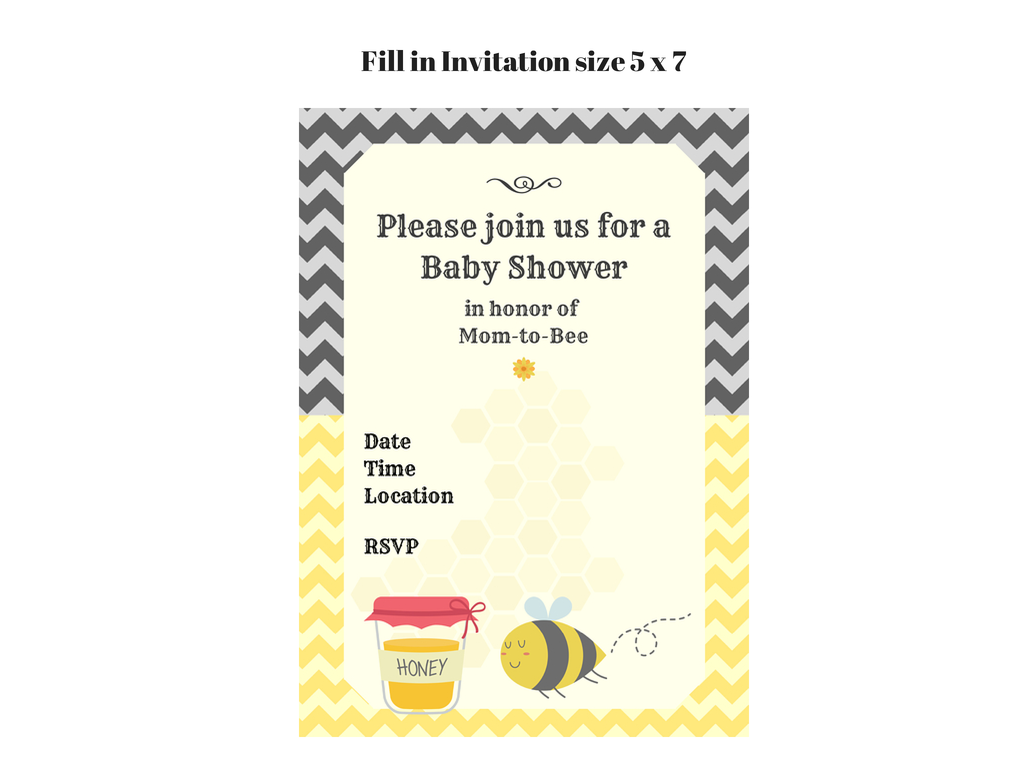 Bee Baby Shower - Magical Printable