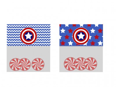 Captain America Treat Toppers
