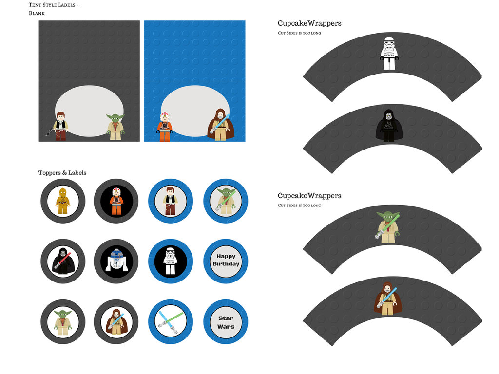 LEGO Starwars Birthday Pack - Magical Printable