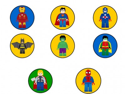 Superhero Lego Centerpiece