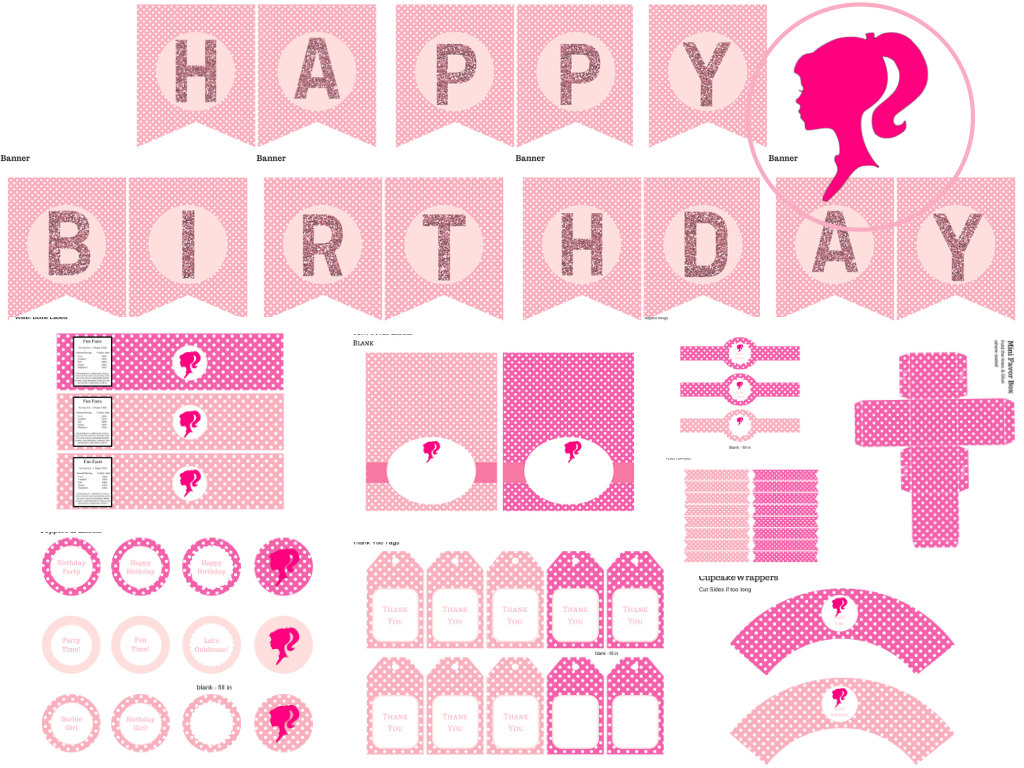 Barbie Birthday Pack Magical Printable