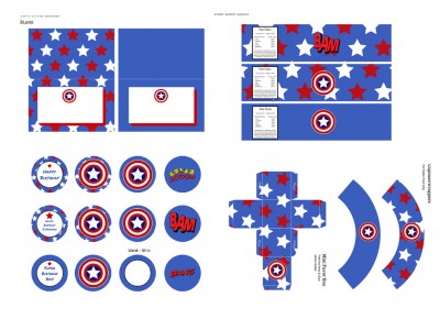 Captain America Birthday Pack