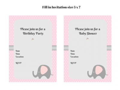 Pink Elephant Printable - Magical Printable