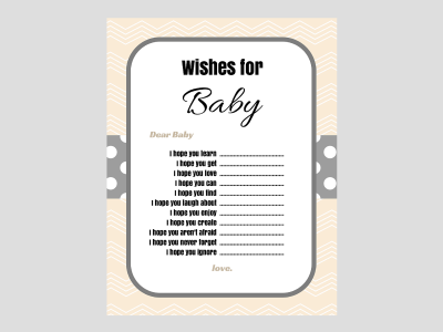 Wishes for baby