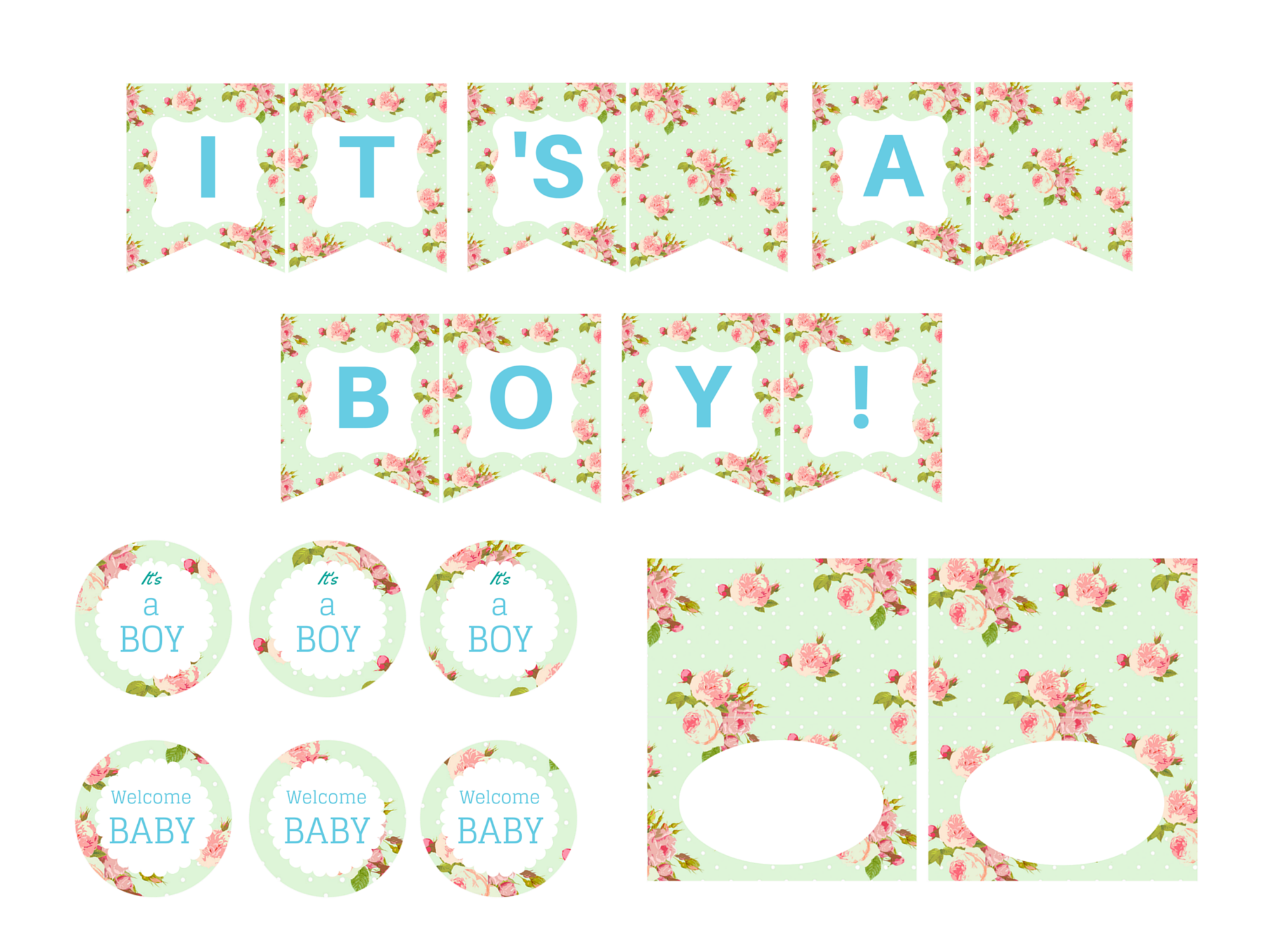 mint shabby chic boy baby shower magical printable mint shabby chic boy baby shower magical printable
