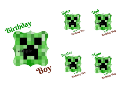 Minecraft Birthday - Magical Printable