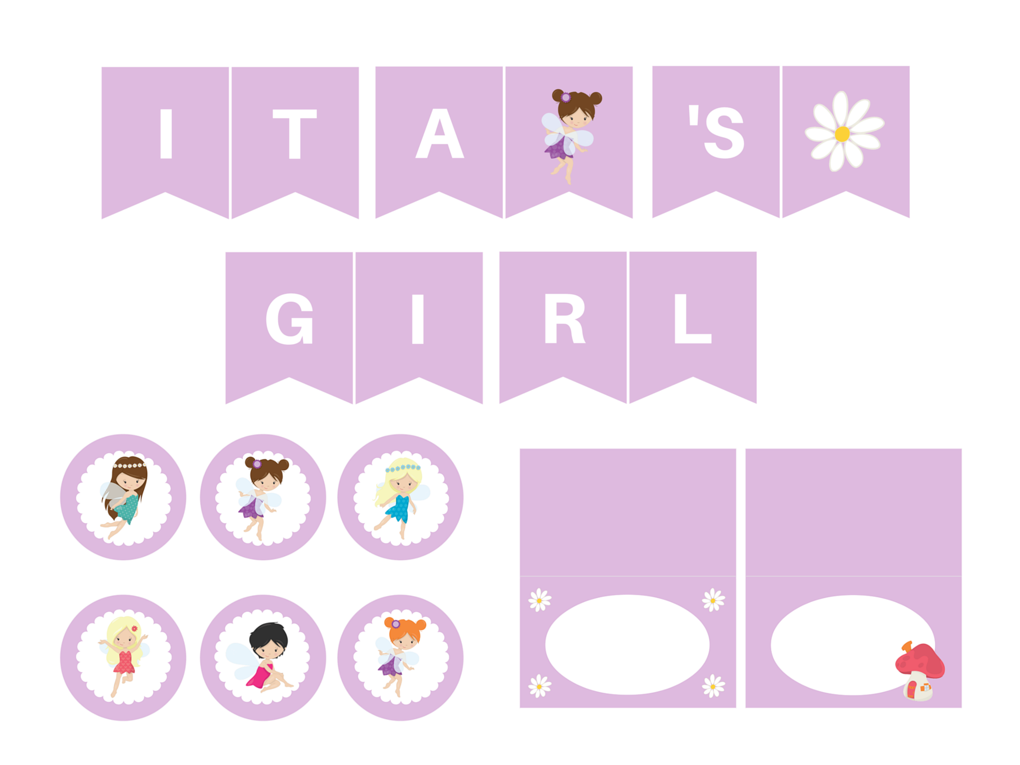 Purple Fairy Printable - Magical Printable