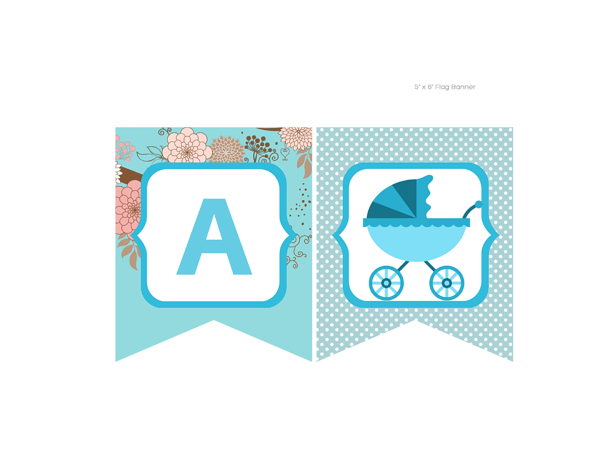 Blue Carriage It's a Boy! Banner Magical Printable