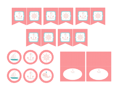 Pink Nautical Printable - Magical Printable