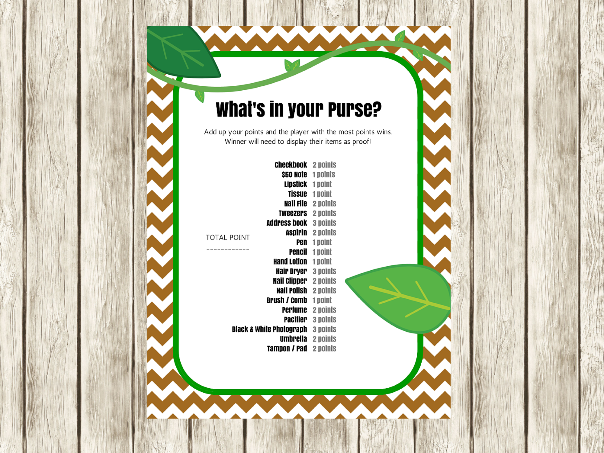 Jungle baby shower games - Magical Printable