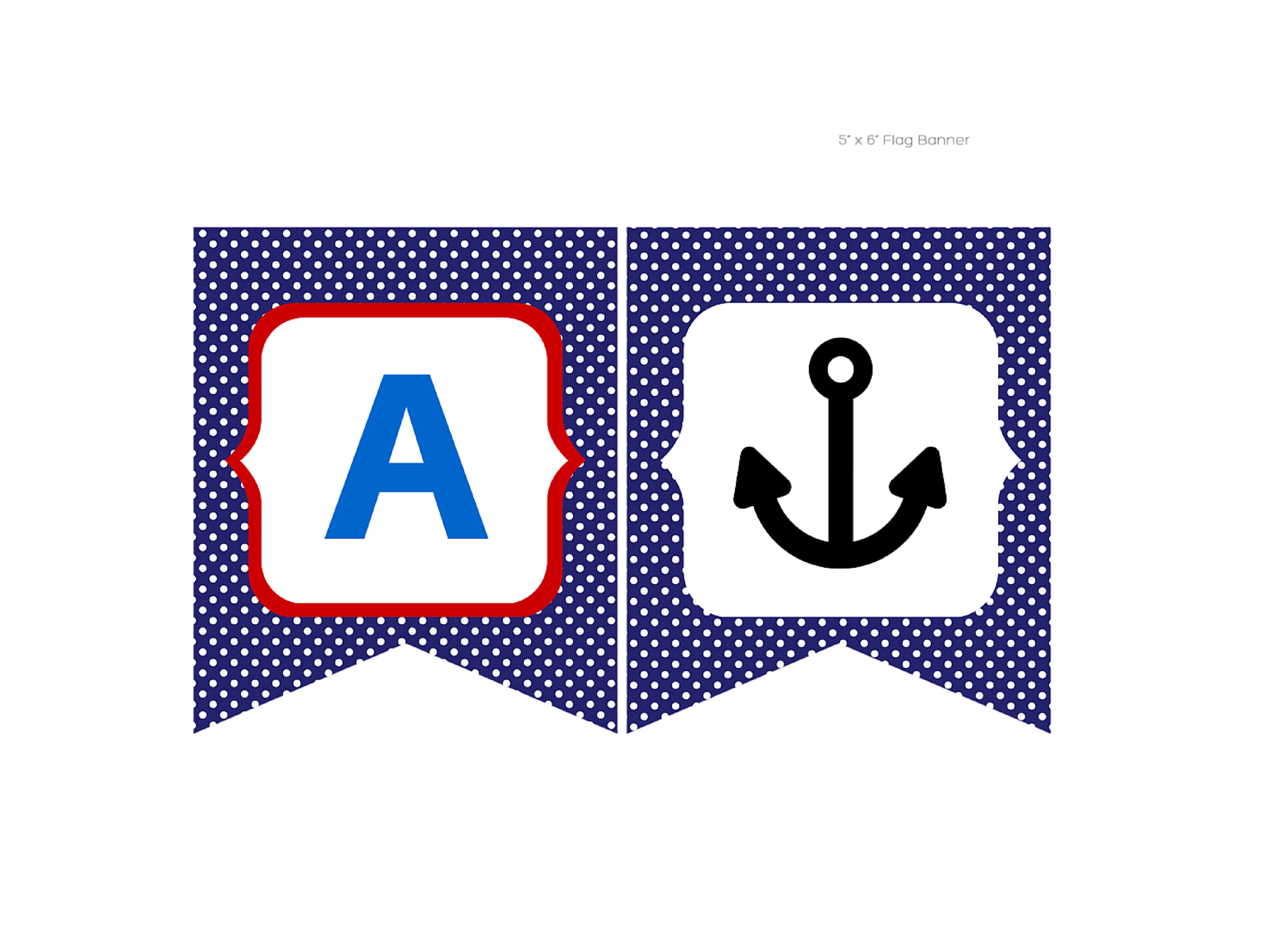 Ahoy it's a boy Banner Red Blue - Magical Printable
