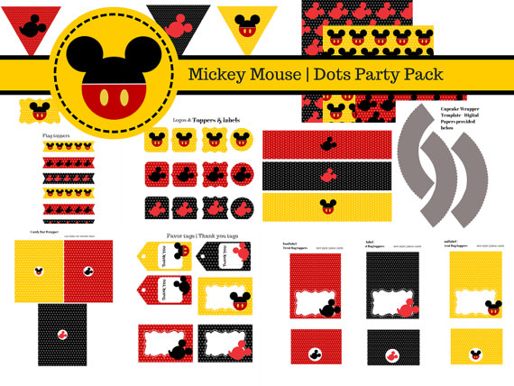 FREE Mickey Mouse Party Printables Magical Printable