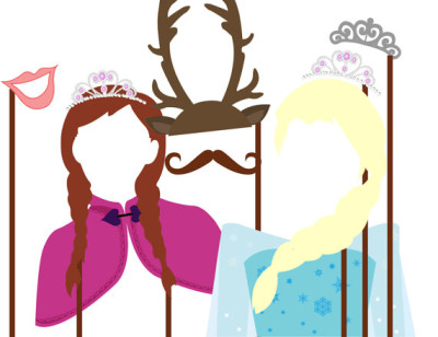 Frozen photo booth Props - Magical Printable