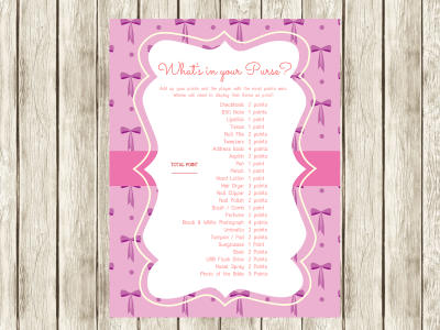 Pink Ribbon Bridal Shower Games