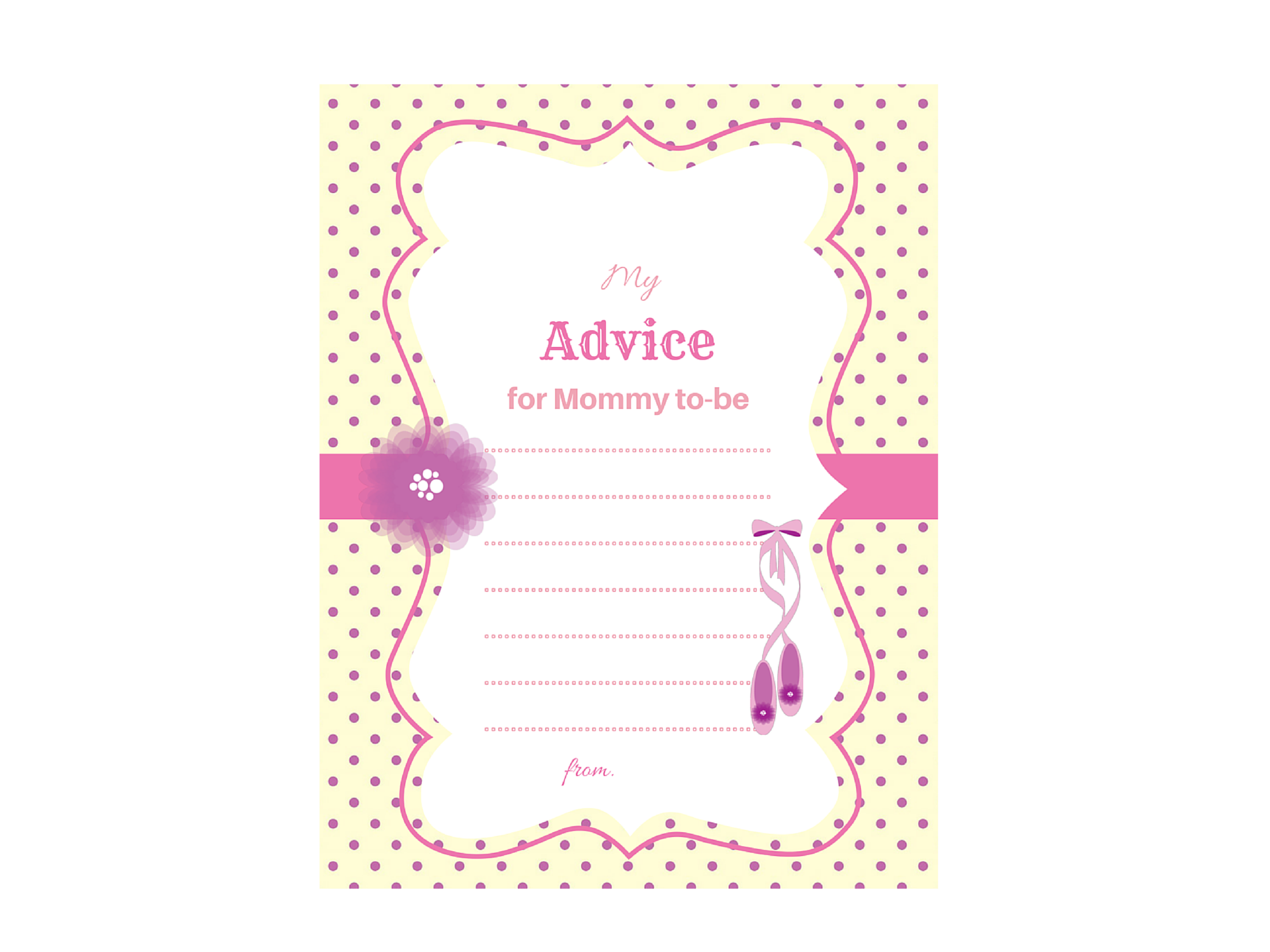 Tutu Ballerina Ballet Baby Shower Games - Magical Printable