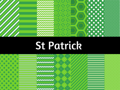 St Patrick Digital Paper, Saint Patrick Background, Leprechaun Digital Paper, Scrapbook Paper, St Patrick