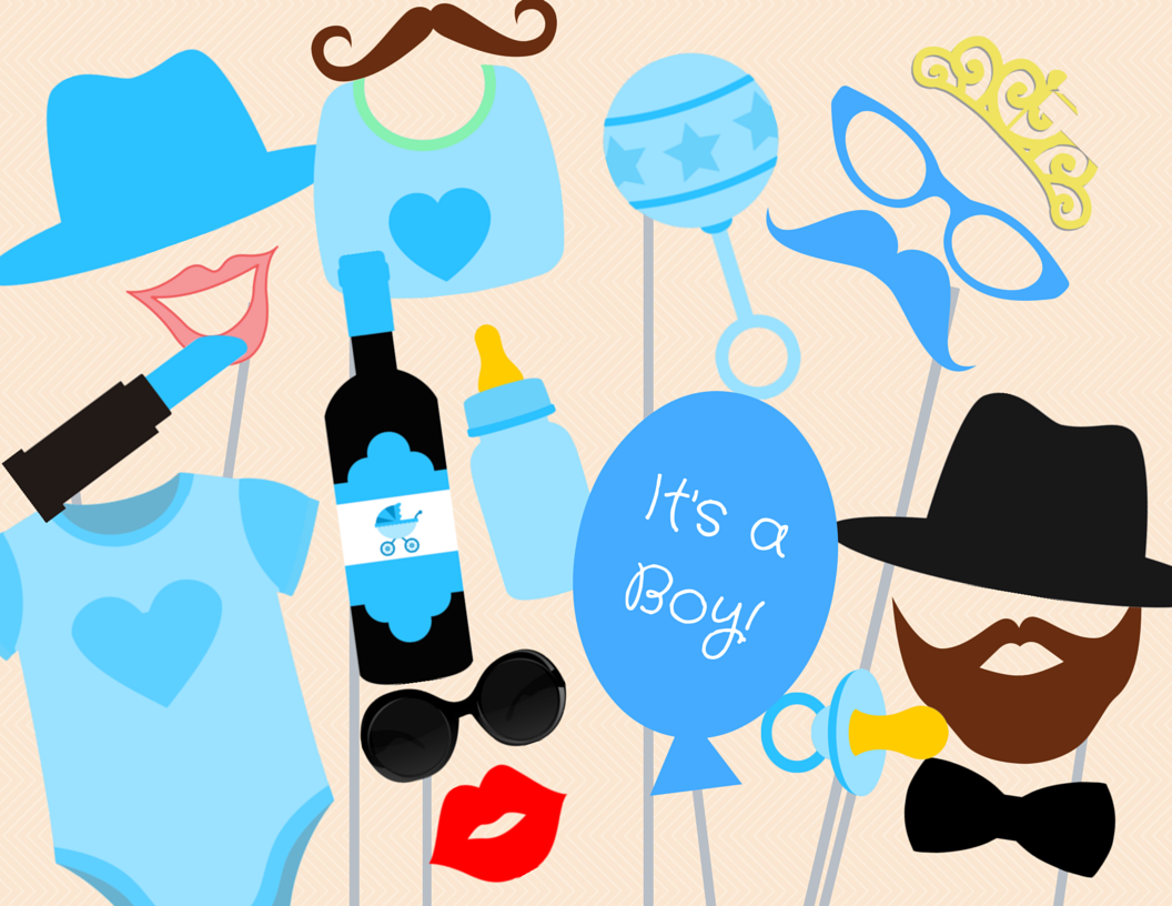 Baby Boy Photo Booth Props Magical Printable
