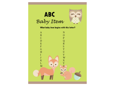 ABC baby item