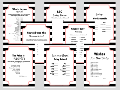 Baby Shower Games & Activities Page 1 - Magical Printable