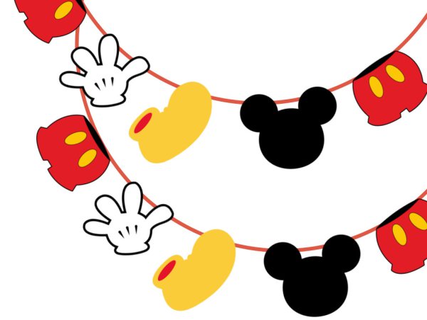 Anoi hogar Grasa Mickey Mouse Banner - Magical Printable