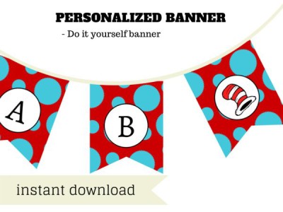 Dr Seuss Banner - Magical Printable