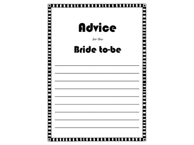 advice cards, Modern Black and White Bridal Shower Game Package Set, Unique Bridal Games, Bachelorette Game, Wedding Shower Game