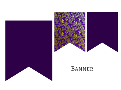 banner Purple Damask Banner, Bunting, Pennant, Garland, Printable Banner, Baby Shower Banner, Birthday Party, Bridal Shower, Wedding banner