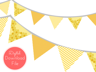 triangle banner, Honey Bee Banner, Bumble Bee Bunting, What will it BEE baby Shower Banner, Baby Shower Banner, Birthday Party, Bridal Shower, Wedding banner