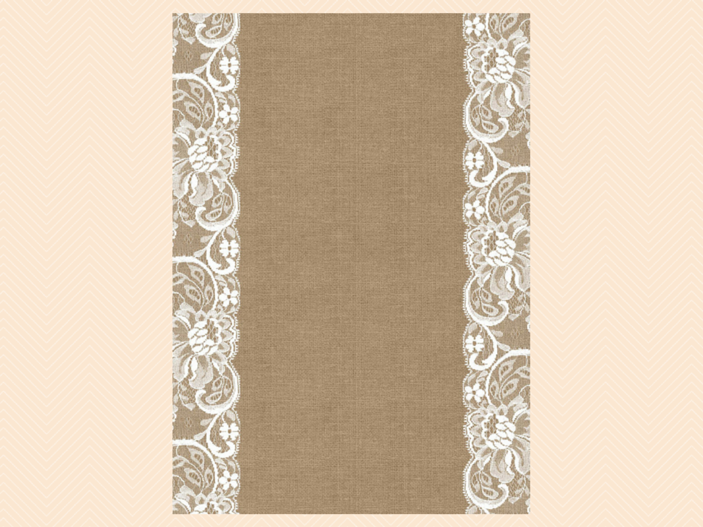lace and burlap