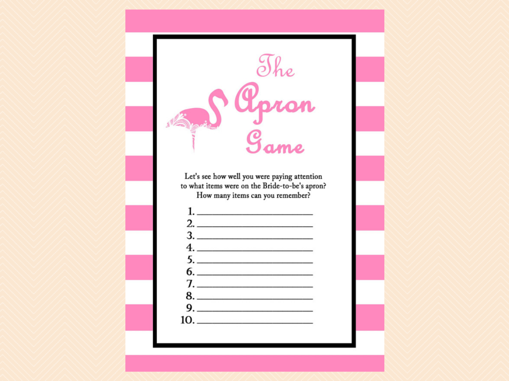 Lillian Rose Flamingo Bridal Shower Game Set - Includes 3 Interactive Games For 24 Players, Date Night Idea Cards - View #13