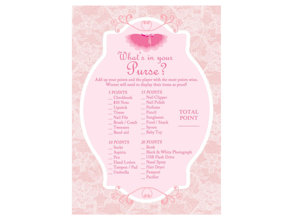 Tutu, Ballerina Baby Shower Game - Magical Printable