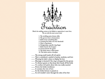 tradition, why do we do that, recipe cards, meaning of rose, how old were they, how many kisses, date night, bingo, apron game, advice cards, Bridal Shower Games Printable, Game Pack, Prize Games, Chandelier Bridal Shower Game Printables, Bachelorette, Wedding Shower Games