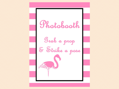 Pink Flamingo Bridal Shower Game printables, Unique Bridal Shower Games, Wedding Shower Games BS39