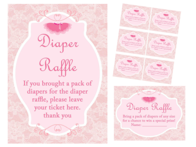 Tutu, Ballerina Baby Shower Game - Magical Printable