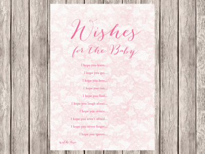 diaper raffle, books for baby, finish mama's phrase, wishes for baby girl, pink lace, shabby chic baby shower games