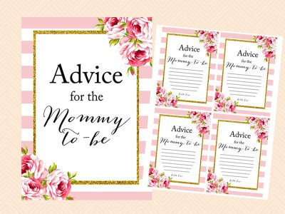 advice-for-mommy-to-be-sign-pink-stripes-girl-baby-shower-game