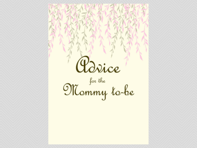 advice mommy sign, Willow Tree Baby Shower Games Printables, download, Unique Baby Shower Games, Baby Shower Activities TLC12