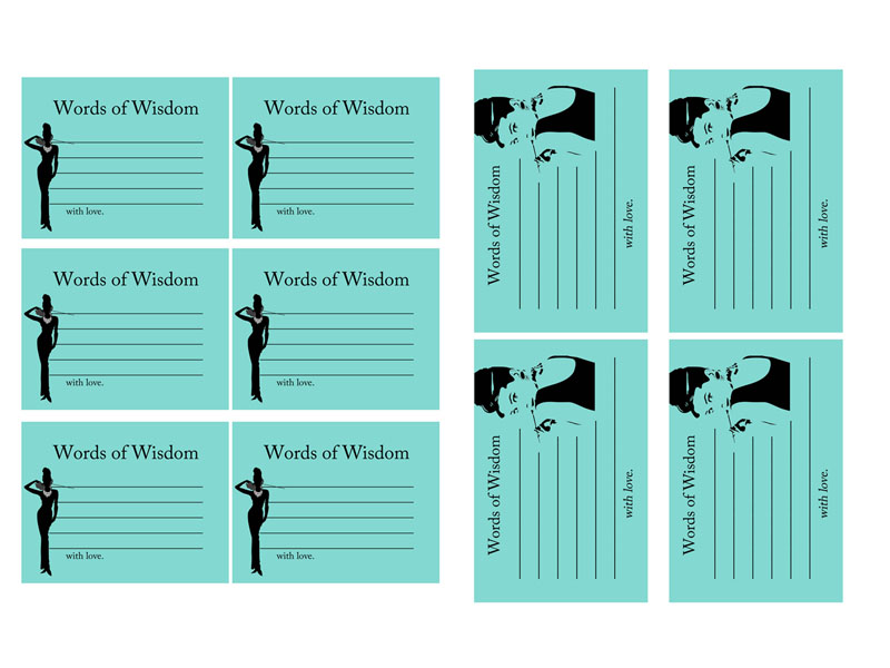 Breakfast At Tiffany s Words Of Wisdom Cards Printable breakfast-at-tiffany-s-words-of-wisdom-cards-printable